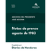 Notas de prensa agosto de 1983: Archivos del presidente José Azcona