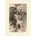 Vintage Lined Notebook Greetings from Florida, Woman in Chair with Gator