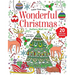 Wonderful Christmas: Coloring Book: Color-Your-Own Gallery Wall Art