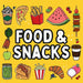 Food and Snacks Coloring Book: Bold and Easy Designs for Both Seniors and Kids
