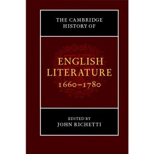 The Cambridge History of English Literature, 1660-1780