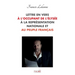 Lettre en vers à l'occupant de l'Élysée, à la Représentation nationale et au peuple français