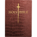 KJV Sword Bible, Large Print, Walnut Alligator Bonded Leather, Thumb Index: (Red Letter, Burgundy, 1611 Version)