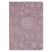 Christian Art Gifts Classic Journal Strength and Dignity Prov. 31:25 Bible Verse, Inspirational Scripture Notebook, Ribbon Marker, Mauve Vegan Leather