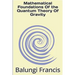 Mathematical Foundation of the Quantum Theory of Gravity