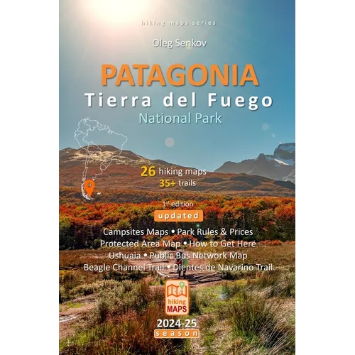 PATAGONIA, Tierra del Fuego National Park, hiking maps