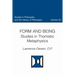 Form and Being Studies in Thomistic Metaphysics