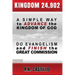 Kingdom 24902: A Simple Way To Advance the Kingdom of God, Do Evangelism & Finish the Great Commission