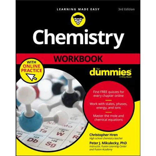 Chemistry Workbook for Dummies with Online Practice