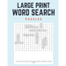 Large Print Word Search Puzzles: 60 Large Print Word Search Puzzles with Solutions