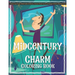 Midcentury Charm Coloring Book Featuring Single-Wide Trailer Exteriors, Interior Kitsch Furniture Design & Retro Abstract Art