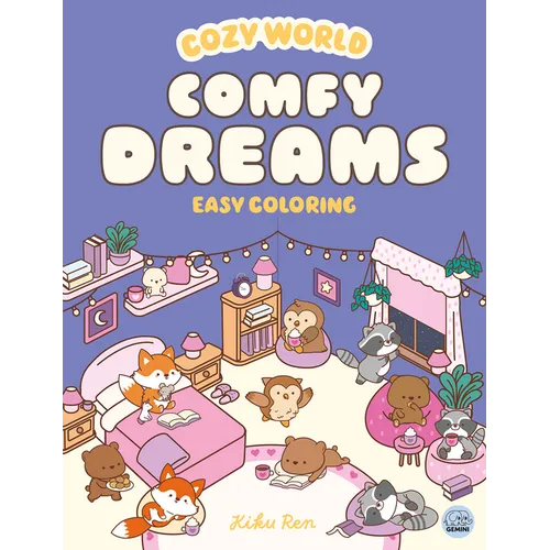 Cozy World Comfy Dreams: Easy Coloring for Teens, Young Adults, and Adults