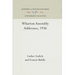 Wharton Assembly Addresses, 1936