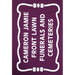 Cameron Jamie: Front Lawn Funerals and Cemeteries