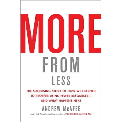 More from Less: The Surprising Story of How We Learned to Prosper Using Fewer Resources--And What Happens Next