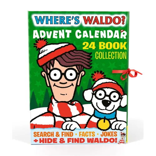 Where's Waldo? Advent Calendar 24-Book Collection: (A Christmas Countdown with 24 Minibooks, Holiday Activities, Jokes, and Family Fun for Kids Ages 5