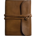 ESV Large Print Compact Bible, Red Letter (Natural Leather, Brown, Flap with Strap)