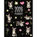 Boston Terrier Planner 2026: Daily Organizer: January-December (12 Months) Cute Dog Year Scheduler with Pretty Pink Hearts