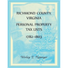 Richmond County, Virginia Personal Property Tax Lists, 1782-1803
