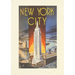 Vintage Lined Notebook New York City, Empire State Building