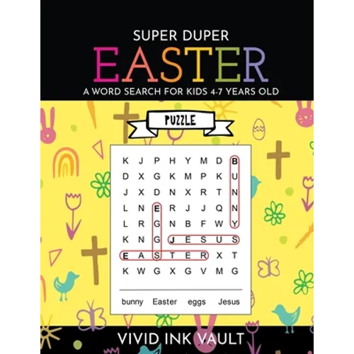 SUPER DUPER Easter - A Word Search for Kids 4-7 Years Old - Paperback