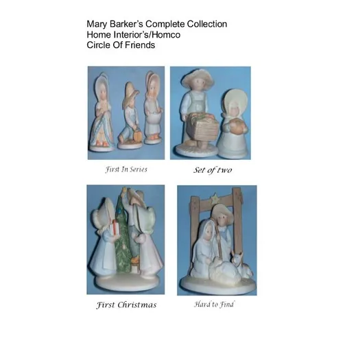 Mary Barker's Complete Collection Home Interiors/ Homco Circle of Friends