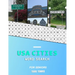 USA Cities word search for Seniors: A big educational word find book of United States / American Towns and cities for the elderly Hunt while learning