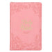 KJV Holy Bible, Standard Size Faux Leather Red Letter Edition - Thumb Index & Ribbon Marker, King James Version, Pink Floral Zipper Closure