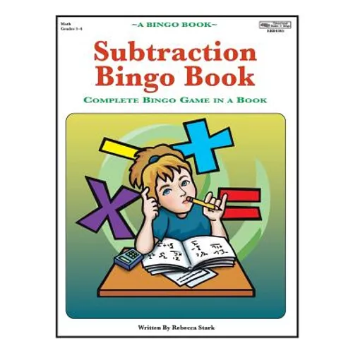 Subtraction Bingo Book: Complete Bingo Game In A Book