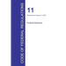 Code of Federal Regulations Title 11, Volume 1, January 1, 2016
