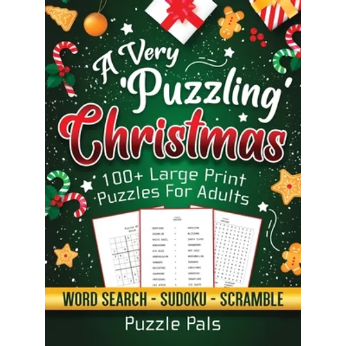 A Very Puzzling Christmas: 100+ Large Print Puzzles For Adults