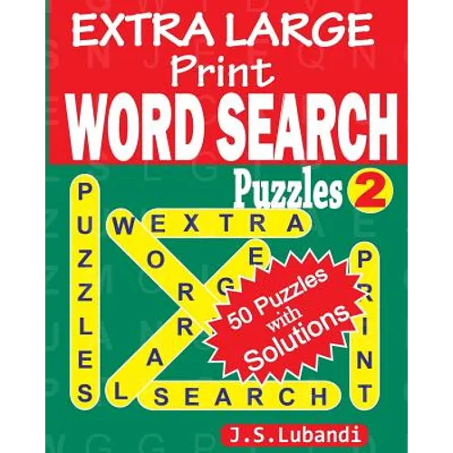 EXTRA LARGE Print WORD SEARCH Puzzles