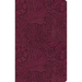 ESV Large Print Value Thinline Bible (Trutone, Raspberry, Floral Design)