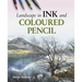 Landscape in Ink and Coloured Pencil