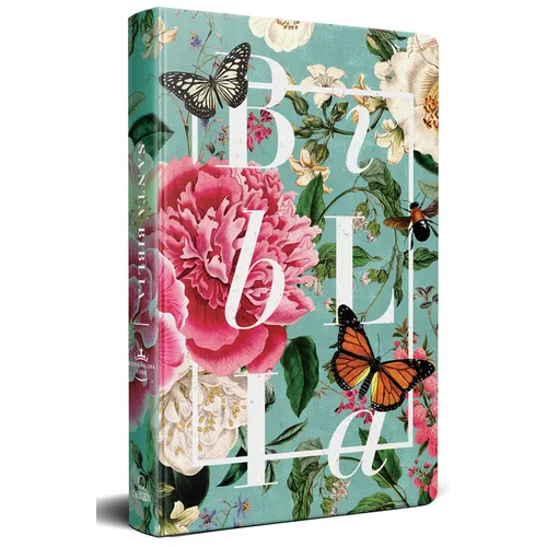 Biblia Rvr 1960 Letra Grande Tamaño Manual, Tapa Dura Jardin de Flores / Spanish Bible Rvr 1960 Handy Size Large Print Hardcover Garden of Flowers