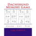 Dachshund Memory Game: Color - Cut - Play