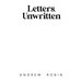 Letters, Unwritten