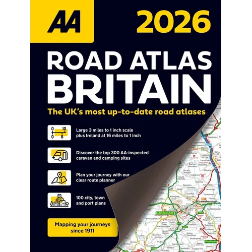 AA Road Atlas Britain 2026 Spiral