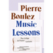 Music Lessons: The Collège de France Lectures