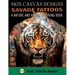 Savage Tattoos: A Nature and Animal Coloring Book: Tattoos That Capture the Beauty of the Wild