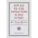 How May We Cure Distractions in Holy Duties?