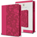 KJV Holy Bible, Large Print Handy Size, Fuchsia Premium Imitation Leather W/Ribbon Marker, Red Letter, Zipper