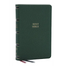 Nkjv, Single-Column Reference Bible, Verse-By-Verse, Green Leathersoft, Red Letter, Comfort Print