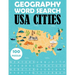 Geography Word Search - USA Cities: 100 Puzzles Large Print Book For Adults