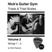 Nick's Guitar Gym: Triads and Triad Scales, Vol. 2: Strings 1, 2, 3, 4, and 5