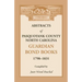 Abstracts of Pasquotank County, North Carolina, Guardian Bond Books, 1798-1831
