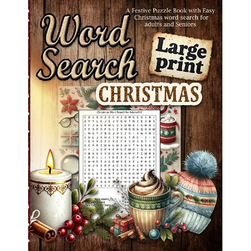 Christmas Word Search Large Print: Easy Holiday Word Searches for Adults and Seniors Large Print Christmas Fun for All Ages! - Paperback