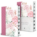 KJV Holy Bible, Giant Print Large Format, Hardcover Pink with Flowers with Ribbon Marker, Red Letter, and Thumb Index