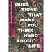 Journaling Question Book - Questions That Make You Think Hard About Life: Icebreaker Relationship Couple Conversation Starter with Floral Abstract Ima