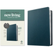 NLT Personal Size Giant Print Bible, Filament Enabled (Genuine Leather, Navy Blue, Red Letter)